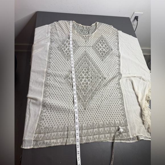 Mes Demoiselles Cotton Open Knit Crochet Tunic Coverup Top O/S - Picture 6 of 8